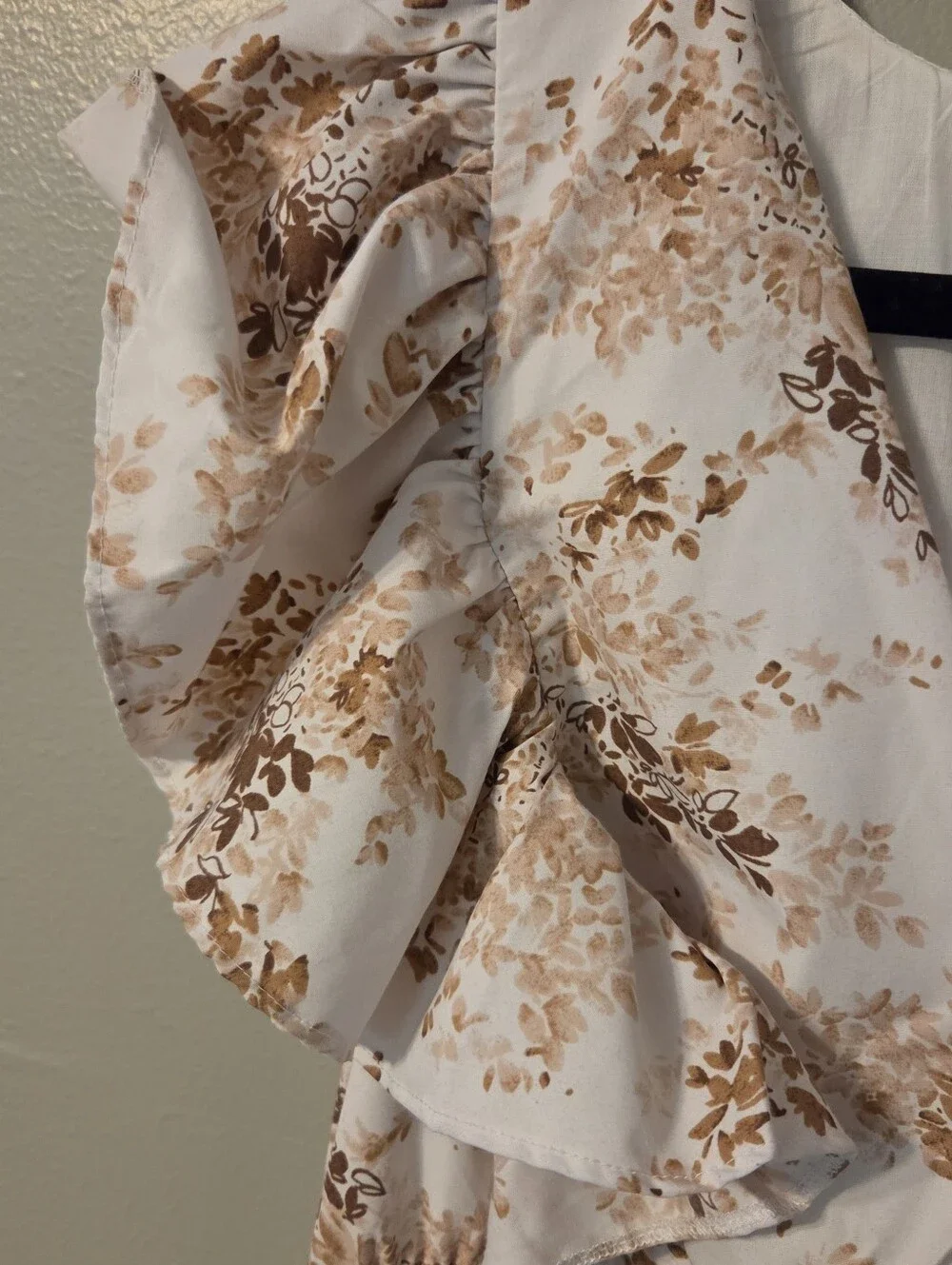 Abercrombie And Fitch Women's White Floral Flutter Tiered Maxi Dress Sz XL